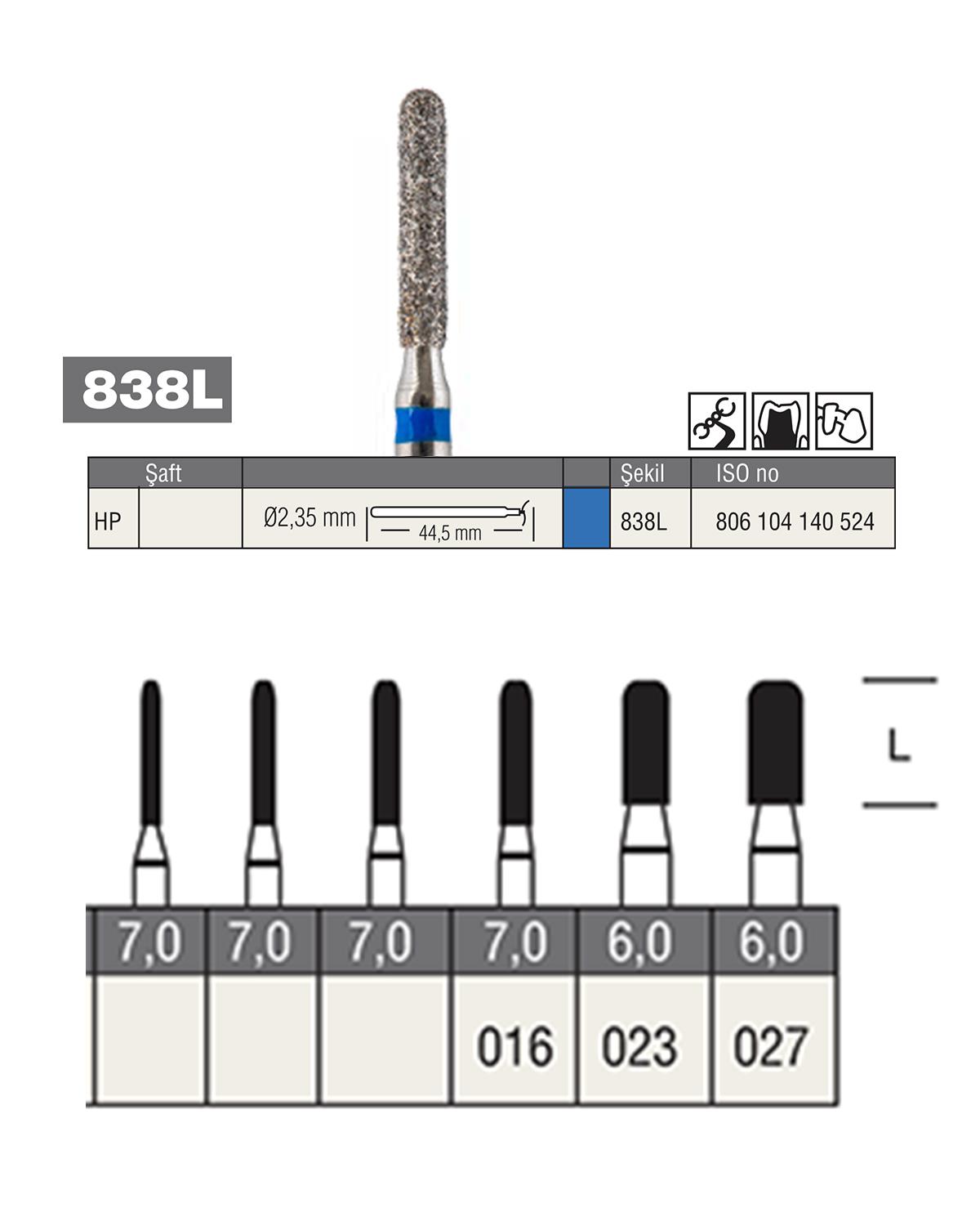 806104140Bos Piyesemen Elmas Yuvarlak Bitim Silindir Fisür Frez