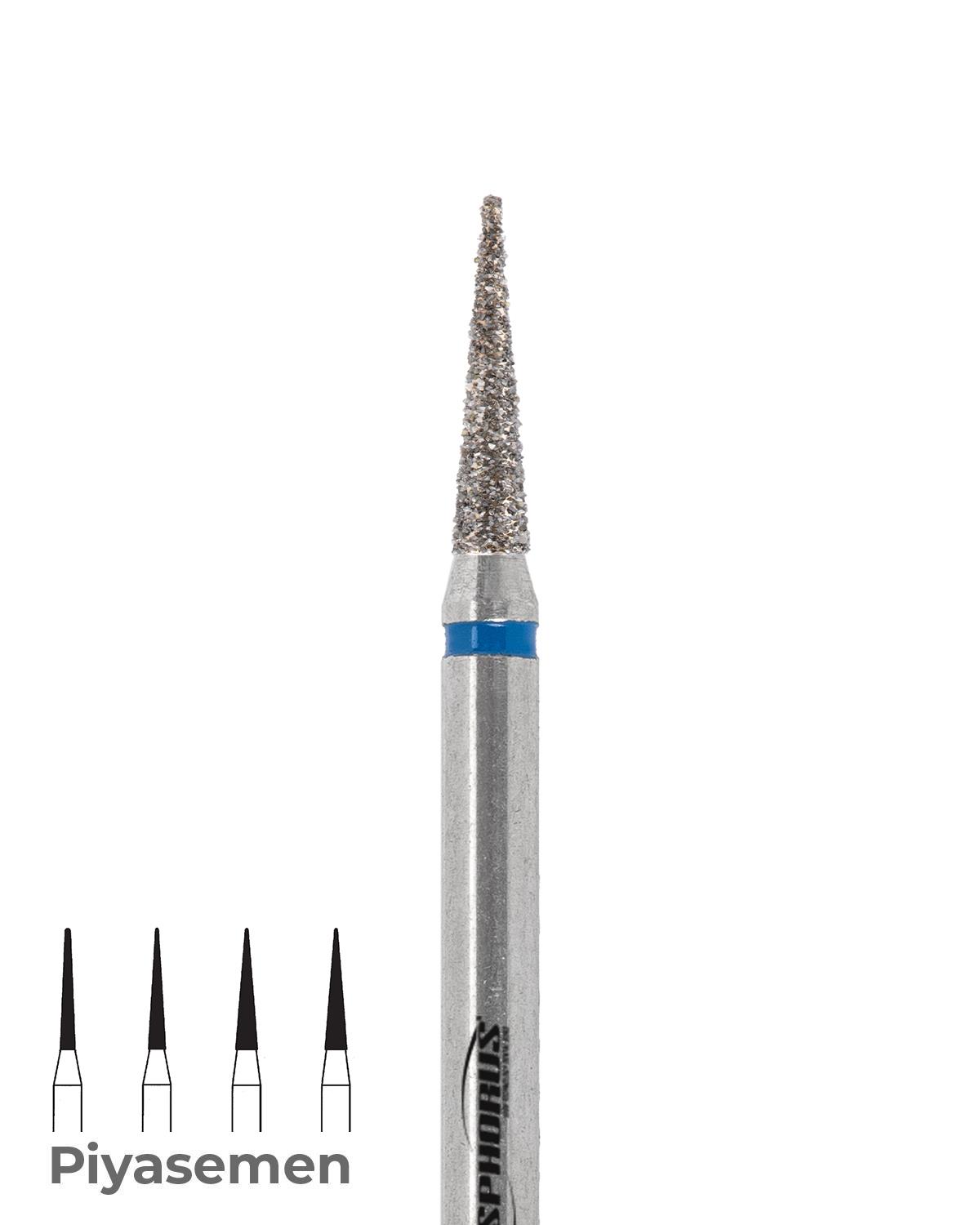 806104166Bos Piyesemen Elmas İğne Konik Alev Uçlu Frez