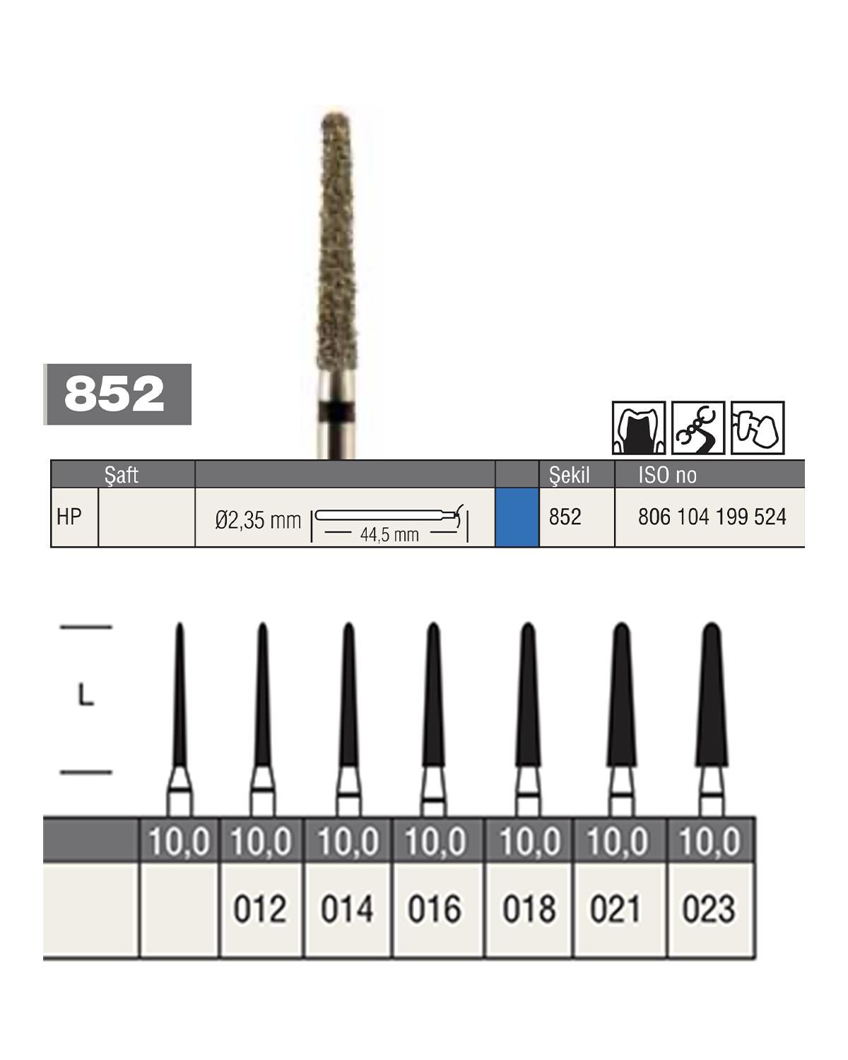806104199Bos Piyesemen Elmas Yuvarlak Bitim Konik Şemfır Frez
