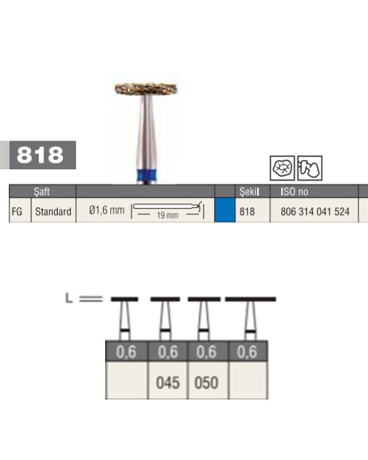 806314041Bos Aeratör Elmas Tekerlek Frez