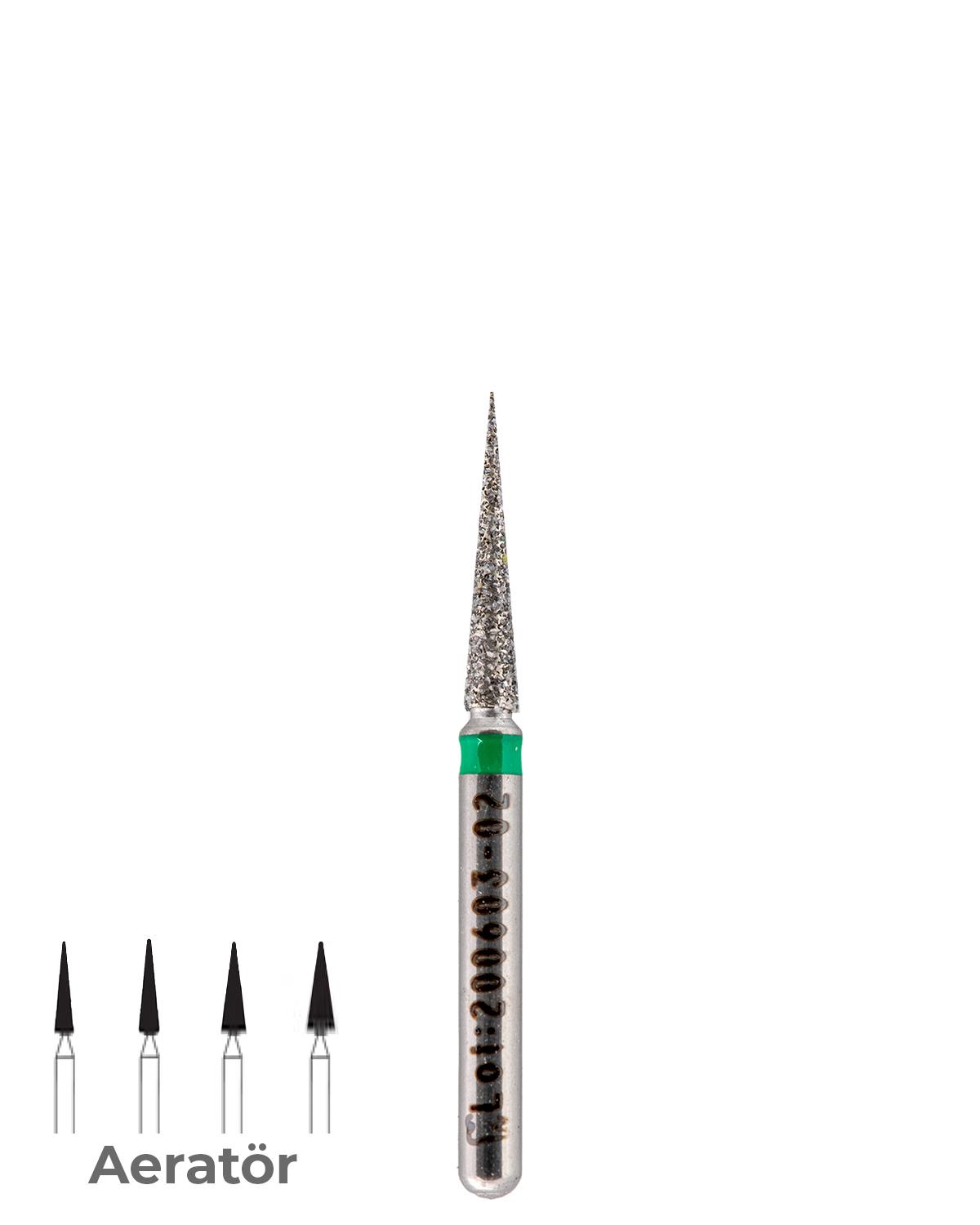 806314165Bos Aeratör Elmas İğne Konik Alev Uçlu Frez