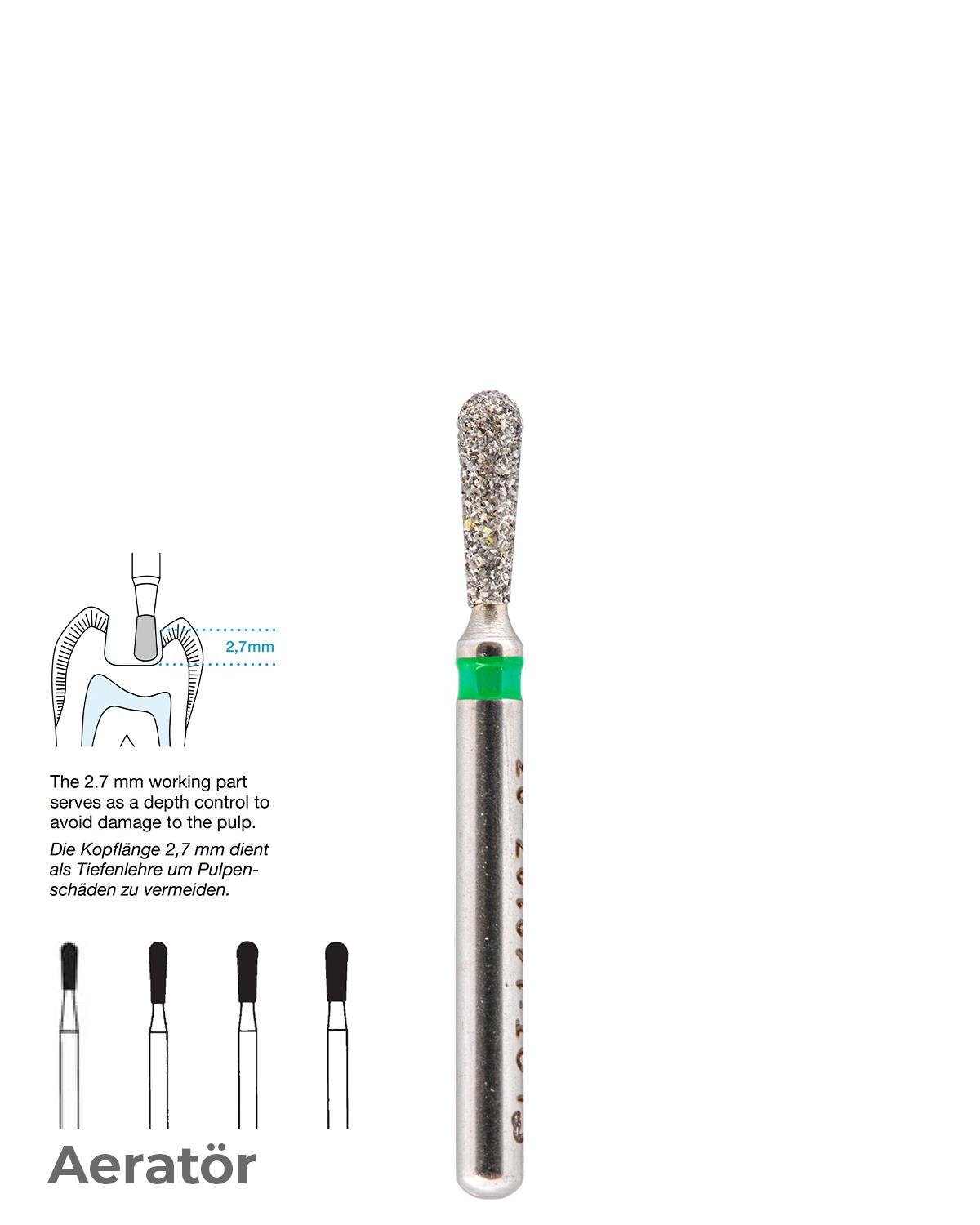 806314238Bos Aeratör Elmas Armut Frez