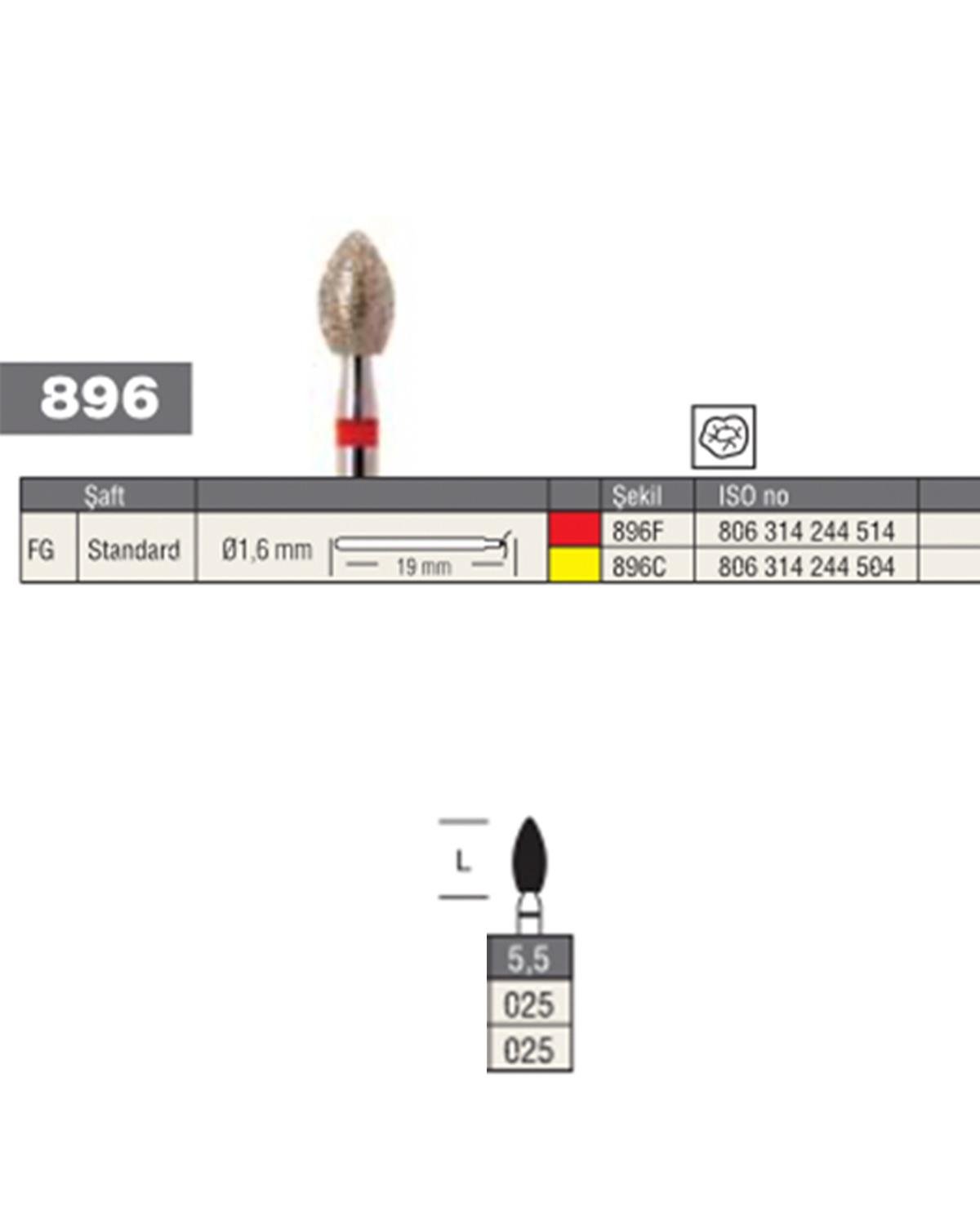 806314244Bos Aeratör Elmas Labut Frez