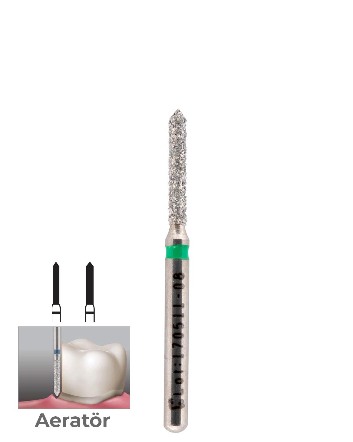 806315130Bos Aeratör Elmas Sivri Bitim Silindir Frez