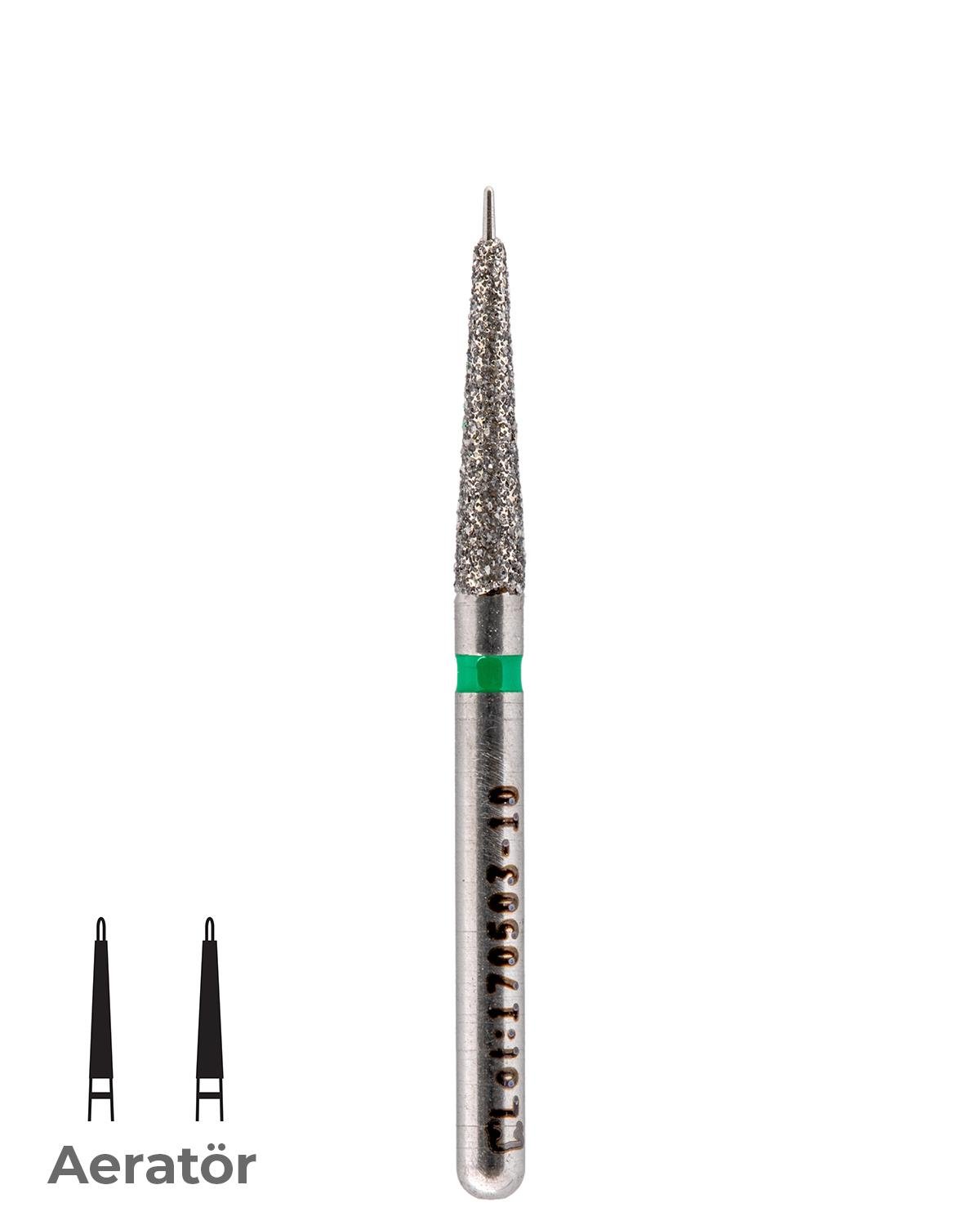 806315190Bos Aeratör Elmas Uç Elmassız Konik Şemfır (Doku koruyucu) Frez