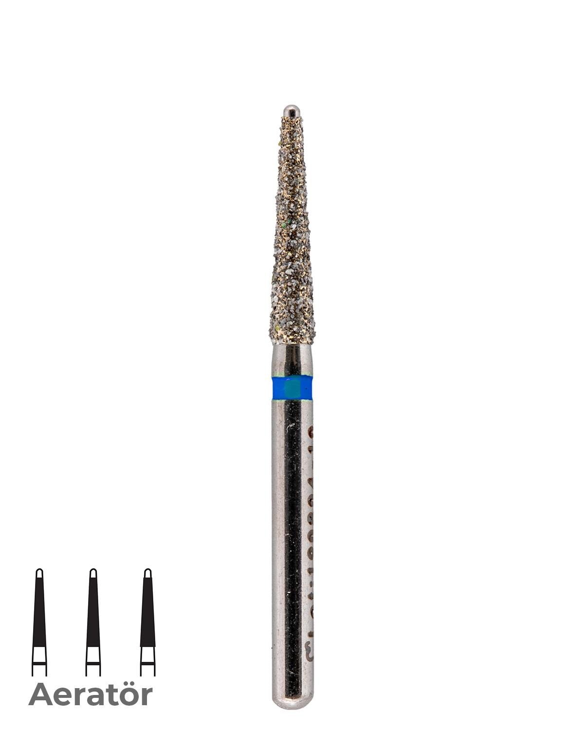 806315219Bos Aeratör Elmas Uç Elmassız Konik Şemfır (Doku koruyucu) Frez