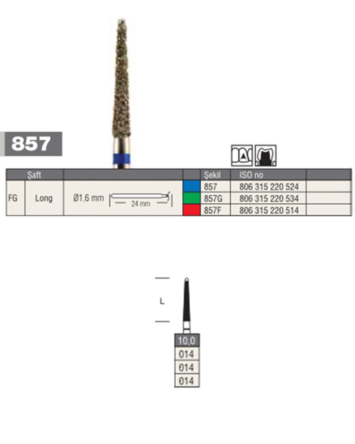 806315220Bos Aeratör Elmas Uç Elmassız Konik Şemfır (Doku koruyucu) Frez