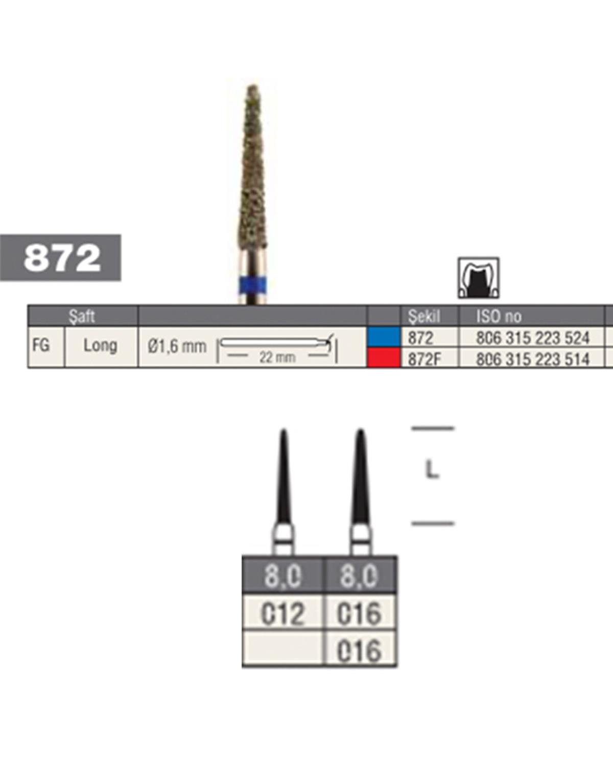 806315223Bos Aeratör Elmas Yuvarlak Bitim Konik Şemfır Frez