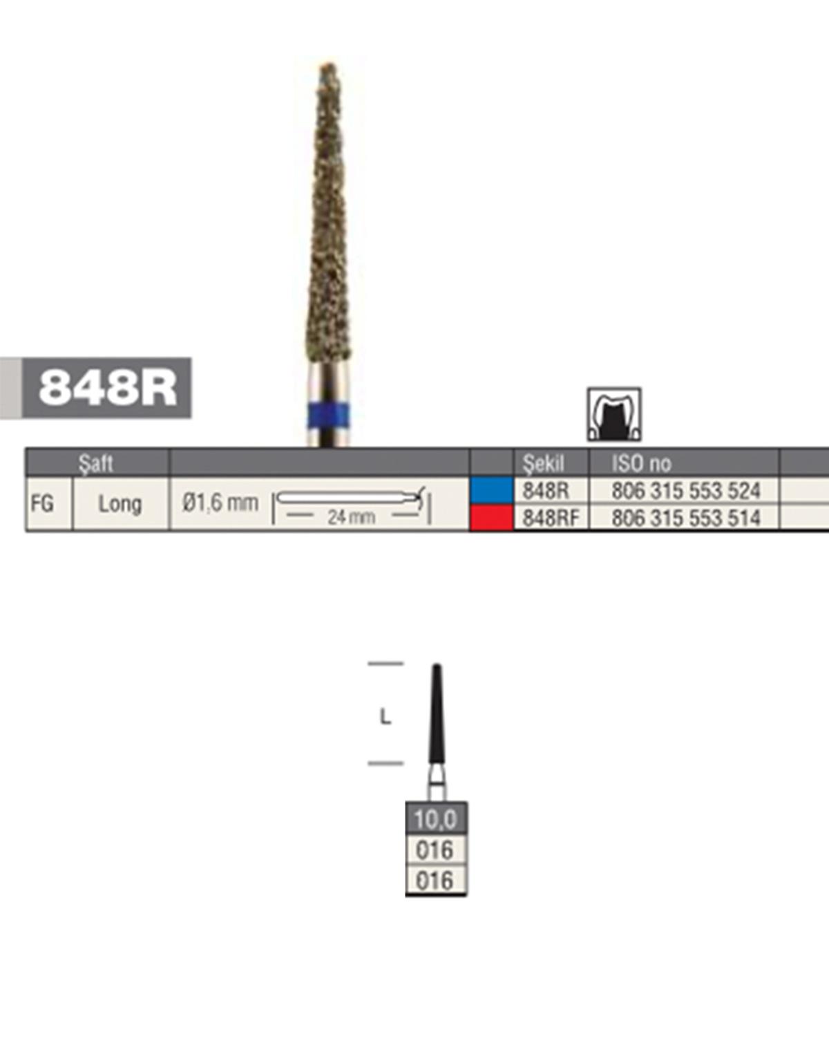 806315553Bos Aeratör Elmas Düz Bitim Konik Frez