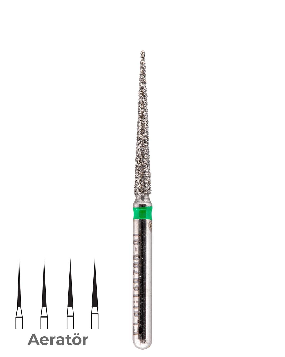 806316167Bos Aeratör Elmas İğne Konik Alev Uçlu Frez