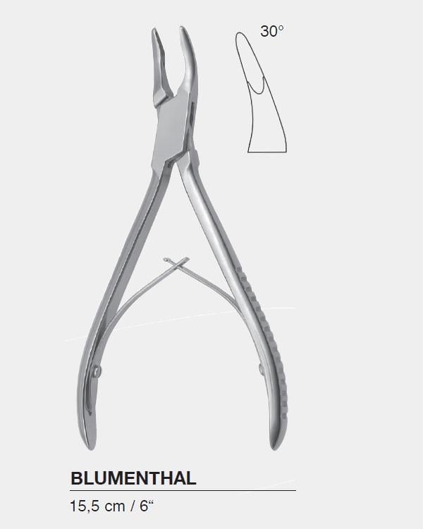 Açılı 30° Kemik Pensi Blumenthal 16cm