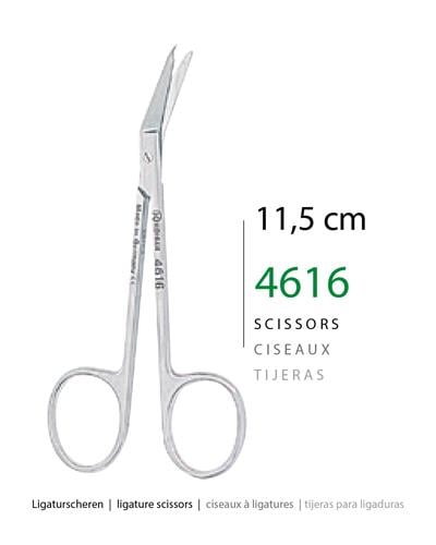 Açılı Cerrahi Makas 11,5cm