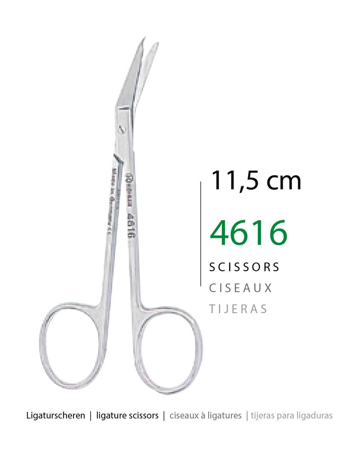 Açılı Cerrahi Makas 11,5cm