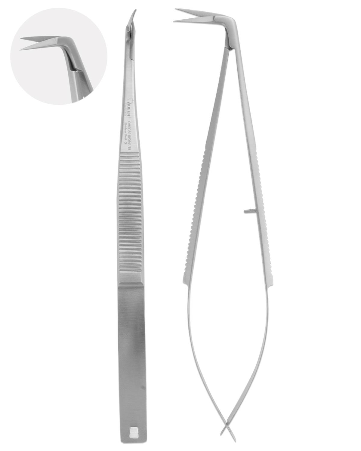 Açılı Cerrahi Makas Castroviejo 15cm