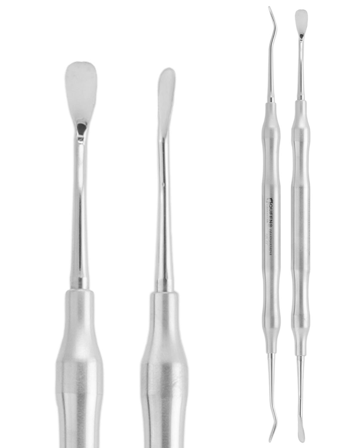 Açılı Oval/Oval Periost Elevatörü HOURIGAN FIG.2 4mm/2,5mm 18,5cm