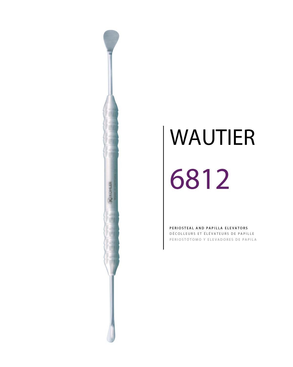 Açılı Oval/Oval Periost Elevatörü WAUTIER 17,5cm