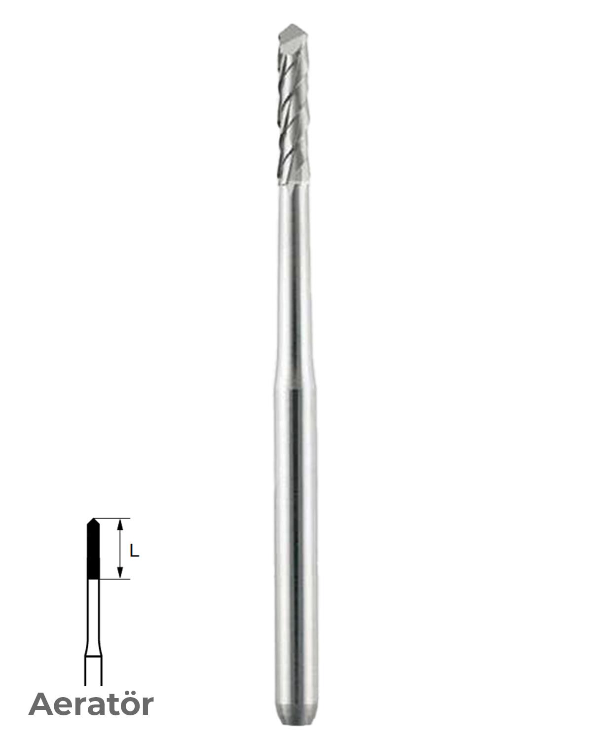 Bosphorus Aeratör Tungsten Karbit TC Düz Konik Frez