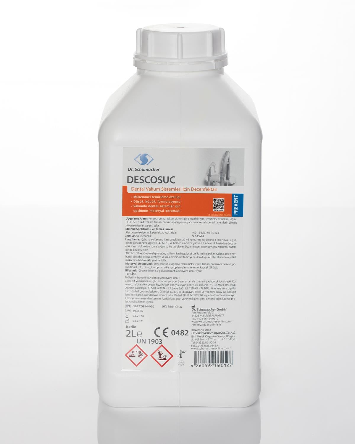 Descosuc, Konsantre Aspratör ve Kreşuar Dezenfektanı, 2 Lt.