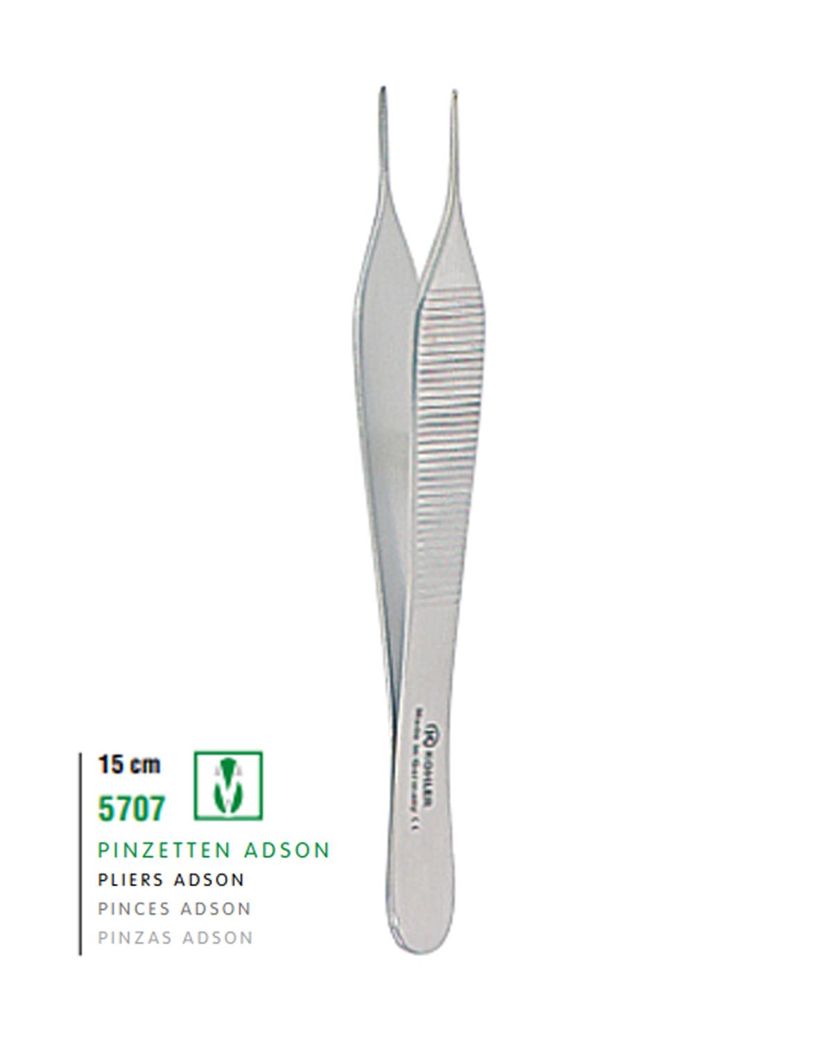 Dişli Penset Adson 15cm