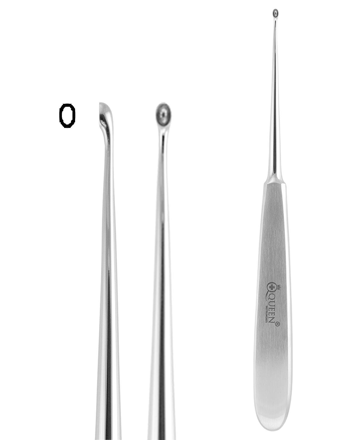 Doğrusal, Kaşık Cerrahi Küret WILLIGER FIG.00 17,5cm