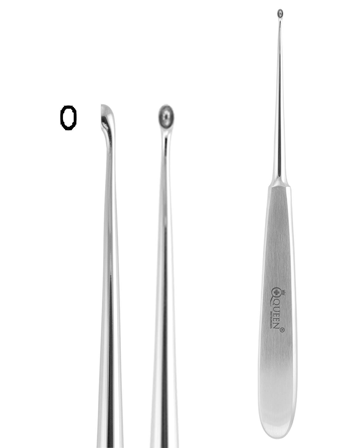 Doğrusal, Kaşık Cerrahi Küret WILLIGER FIG.00 17,5cm