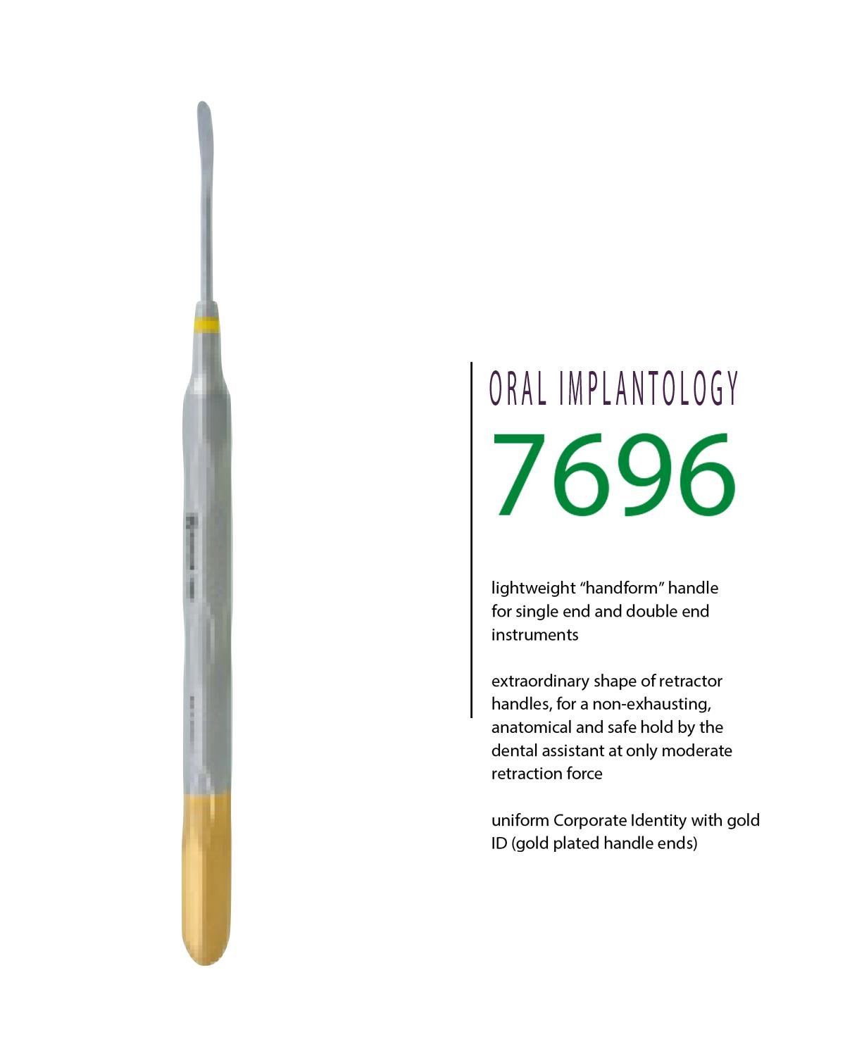 Doğrusal Oval Periost Elevatörü 3.8mm 17,5cm