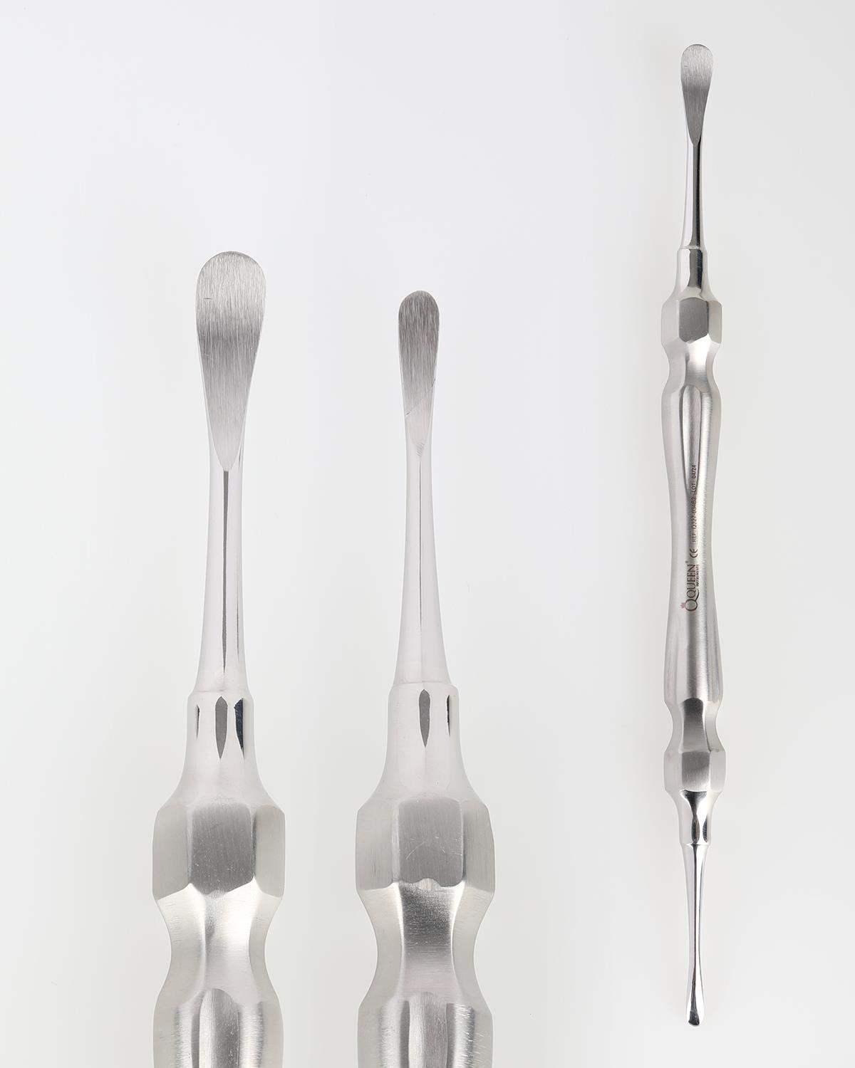 Doğrusal Oval Periost Elevatörü 6,38mm/3,8mm 19cm