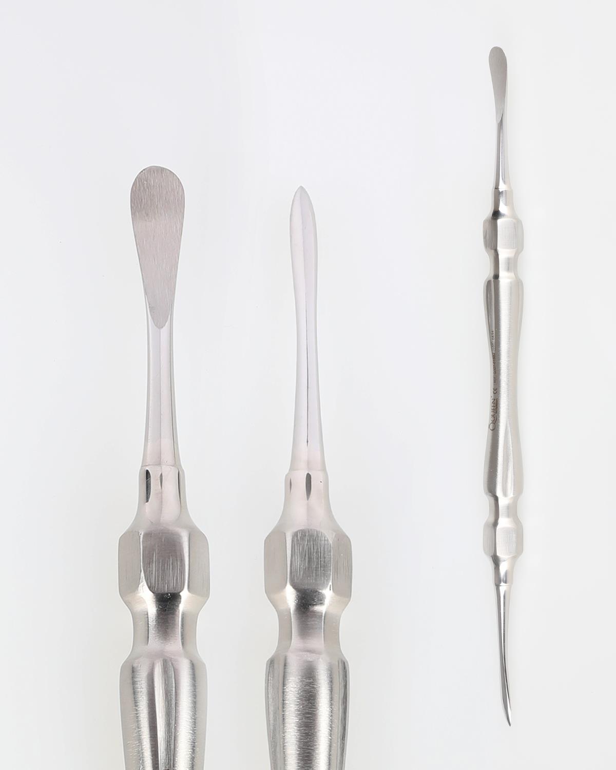 Doğrusal Oval Periost Elevatörü Molt 4.5mm/8mm 19cm