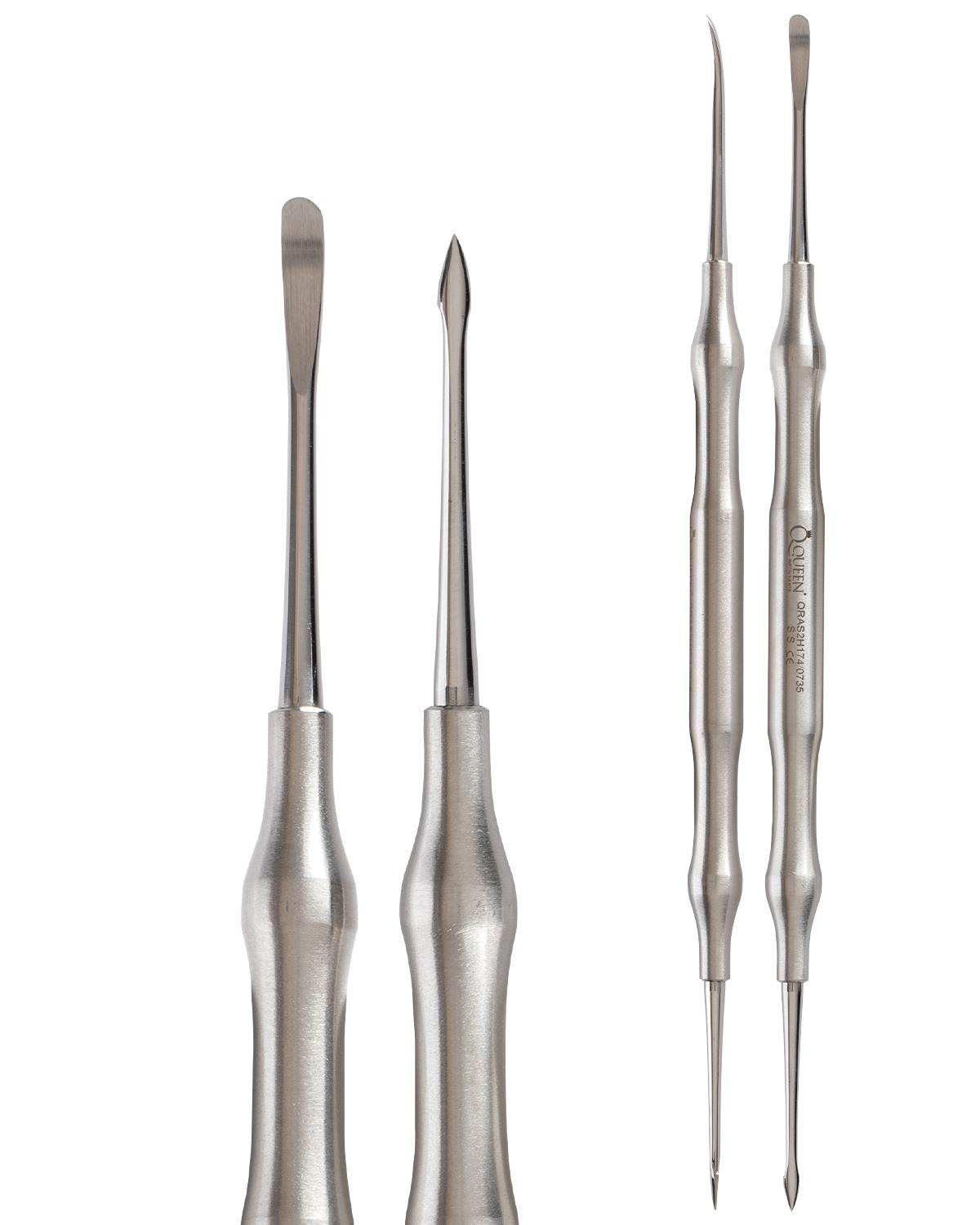 Doğrusal Oval/Ok Uç Periost Elevatörü KRAMER-NEVINS FIG.1 2,5mm/3mm 18cm