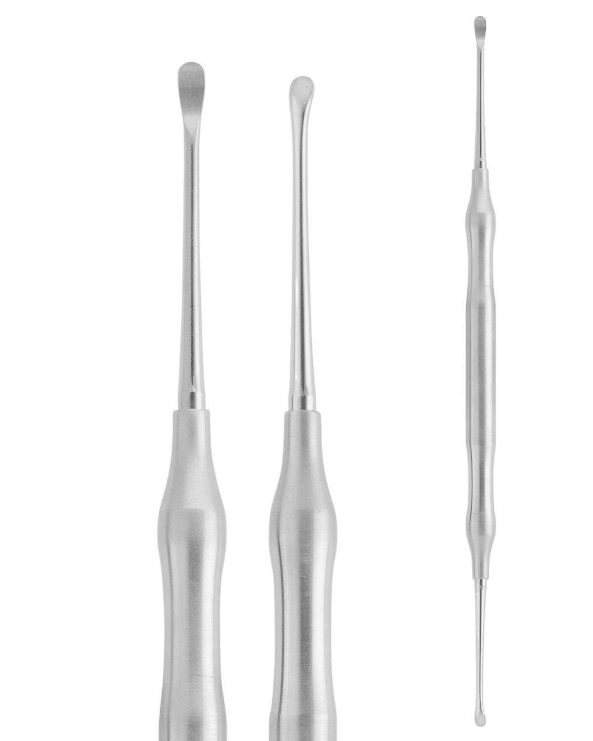 Doğrusal Oval/Oval Periost Elevatörü 3,3mm/2,8mm 18,5cm