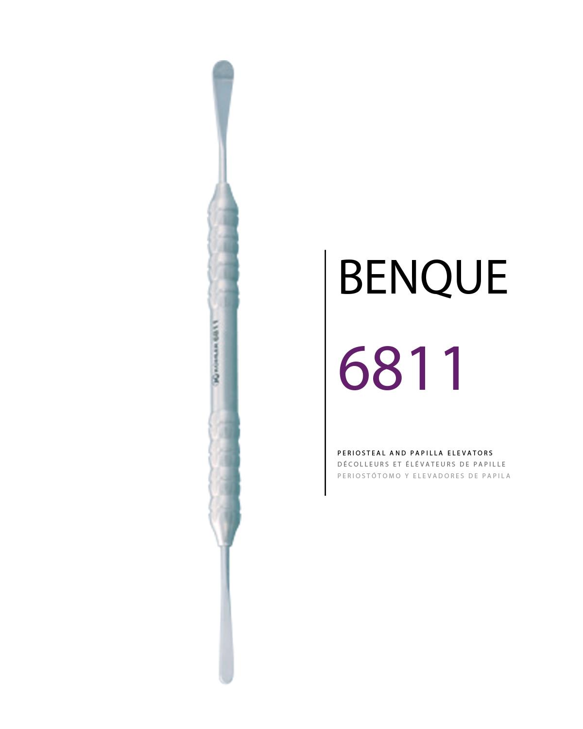 Doğrusal Oval/Oval Periost Elevatörü BENQUE