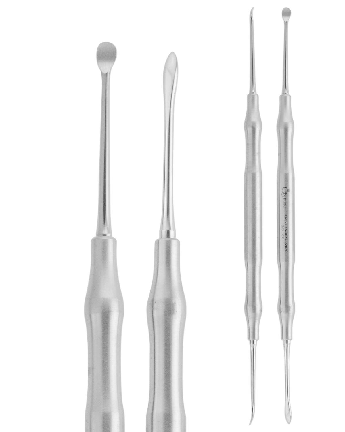 Doğrusal Oval/Sivri Periost Elevatörü HOURIGAN 4mm/3mm 18,5cm