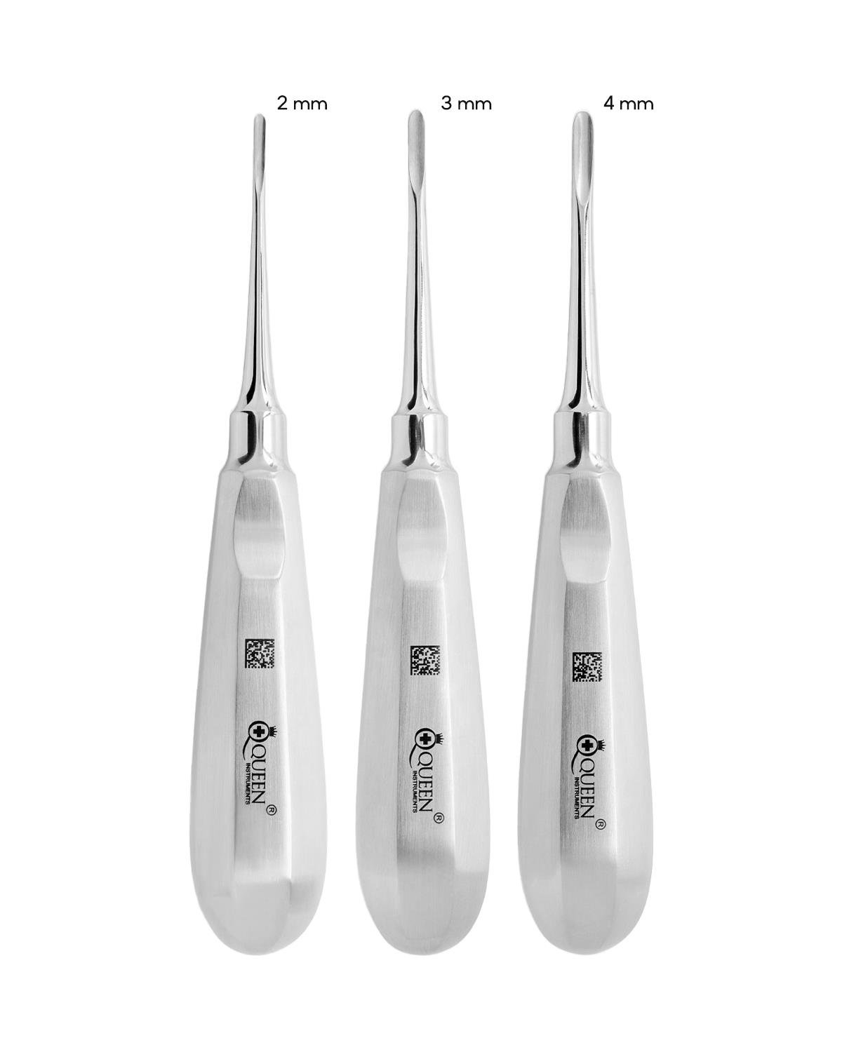 Düz Bien Elevatör Seti Bien 2/3/4mm 16cm 3 Parça/Pkt