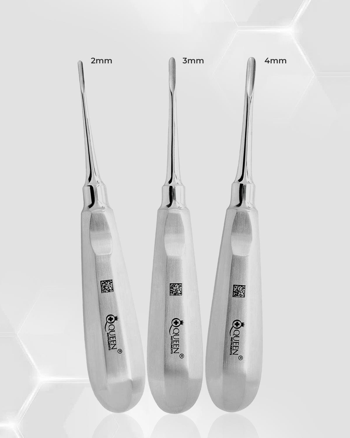 Düz Bien Elevatör Seti Bien 2/3/4mm 16cm 3 Parça/Pkt