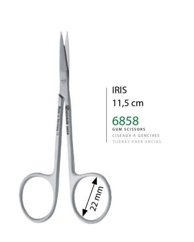 Düz Cerrahi Makas Iris 11,5cm