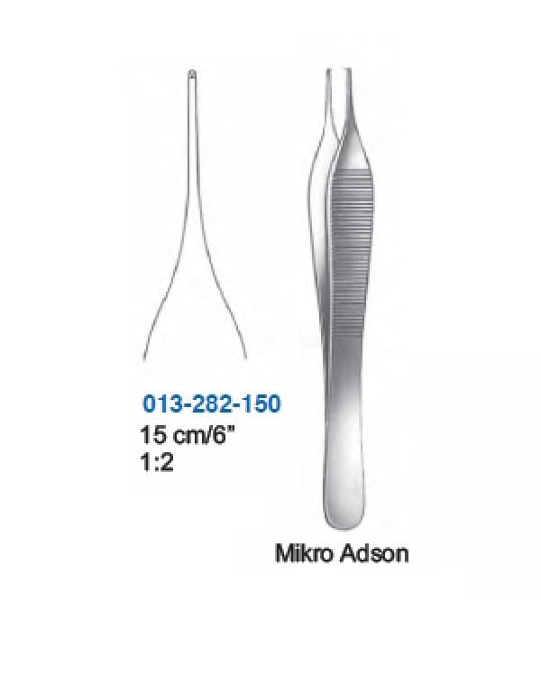 Düz Dişli Dişli Micro-Adson 15cm