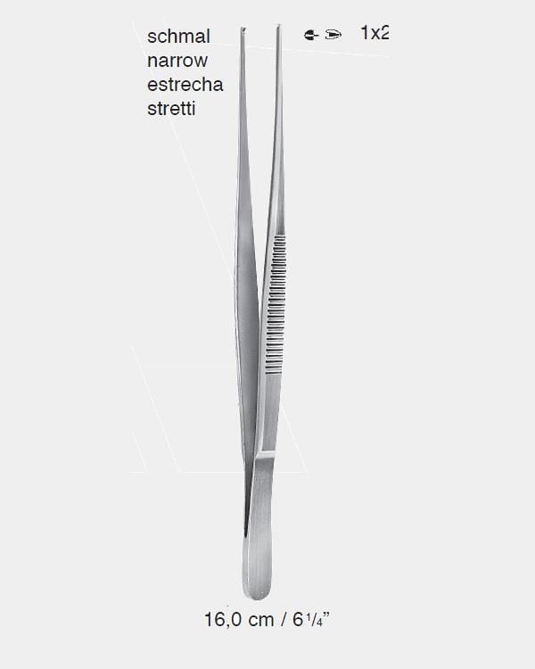 Düz Dişli Penset Standart 16cm