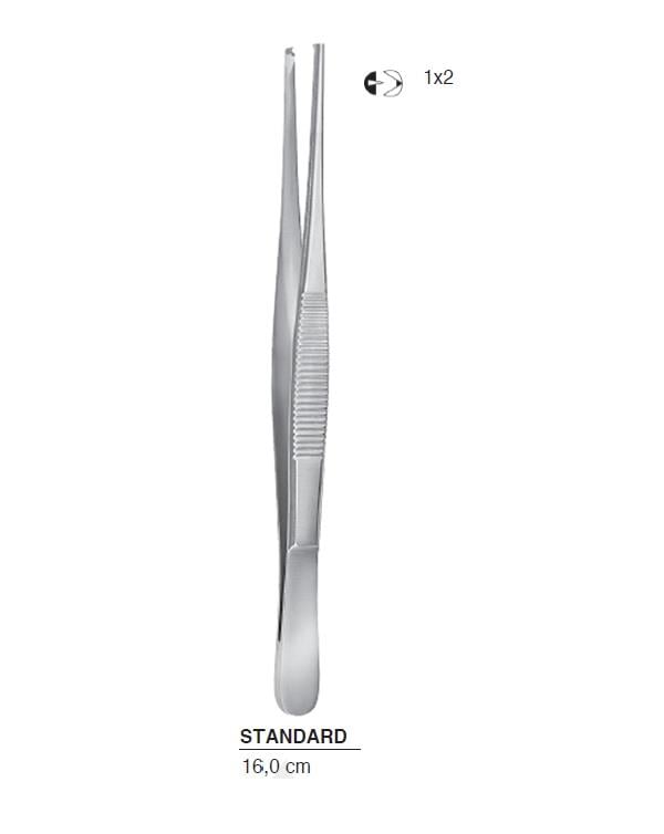 Düz Dişli Penset Standart 16cm