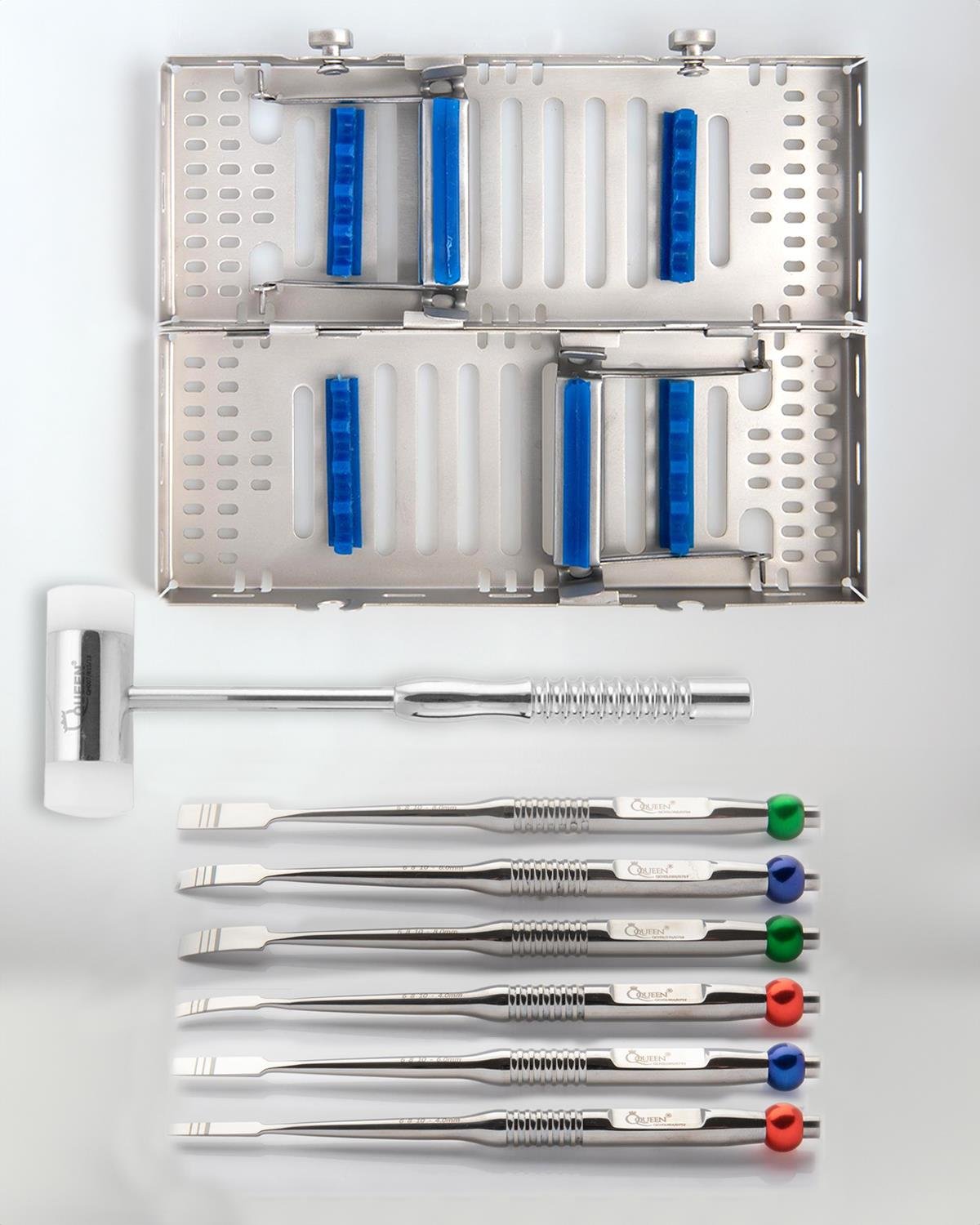 Düz-Eğri Keski, Çizıl 4mm/6mm/8mm 17cm 6 Parça/Kaset (Çekiçli)