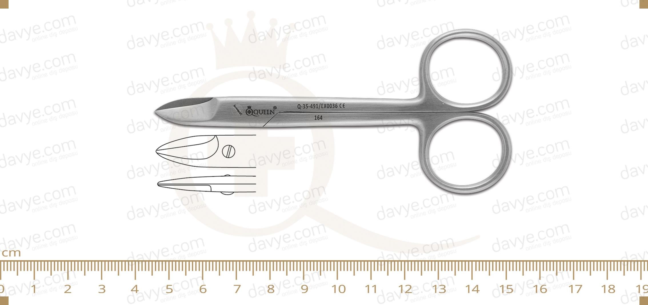 Düz Kron ve Tel Makası 10,5cm