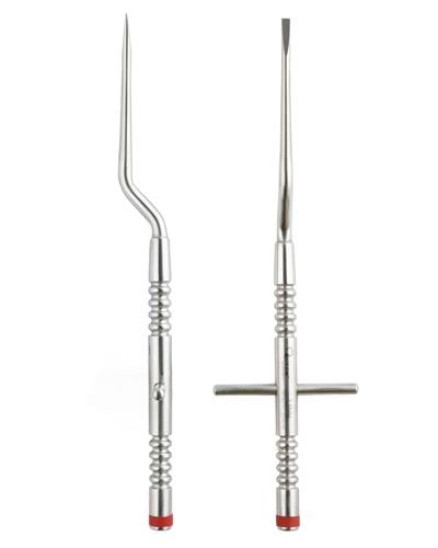 Düz L açılı Kron Ayırma Elevatörü 3,5mm 18cm