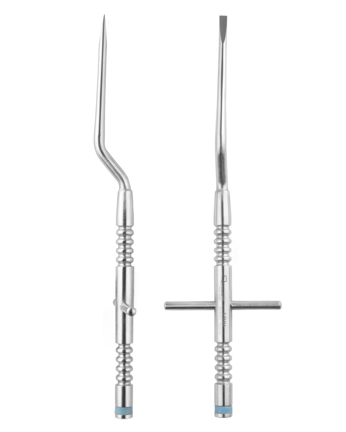 Düz L açılı Kron Ayırma Elevatörü 3,8mm 18cm