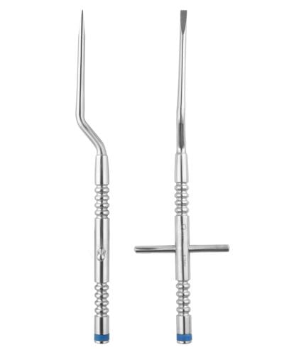 Düz L açılı Kron Ayırma Elevatörü 4mm 18cm