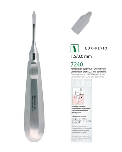 Düz Lüxatör Elevatör LUX-PERIO 3,0/1,5 mm