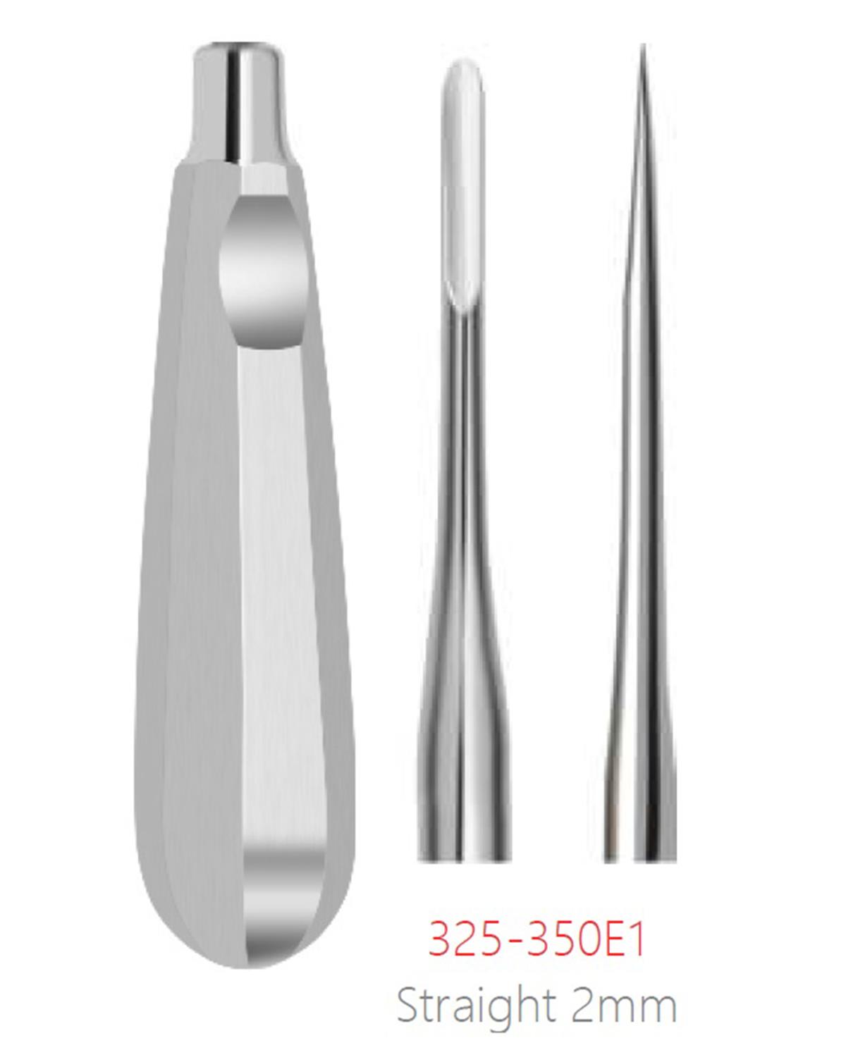 Düz Lüxatör Elevatör Lüxatör 2mm 16cm