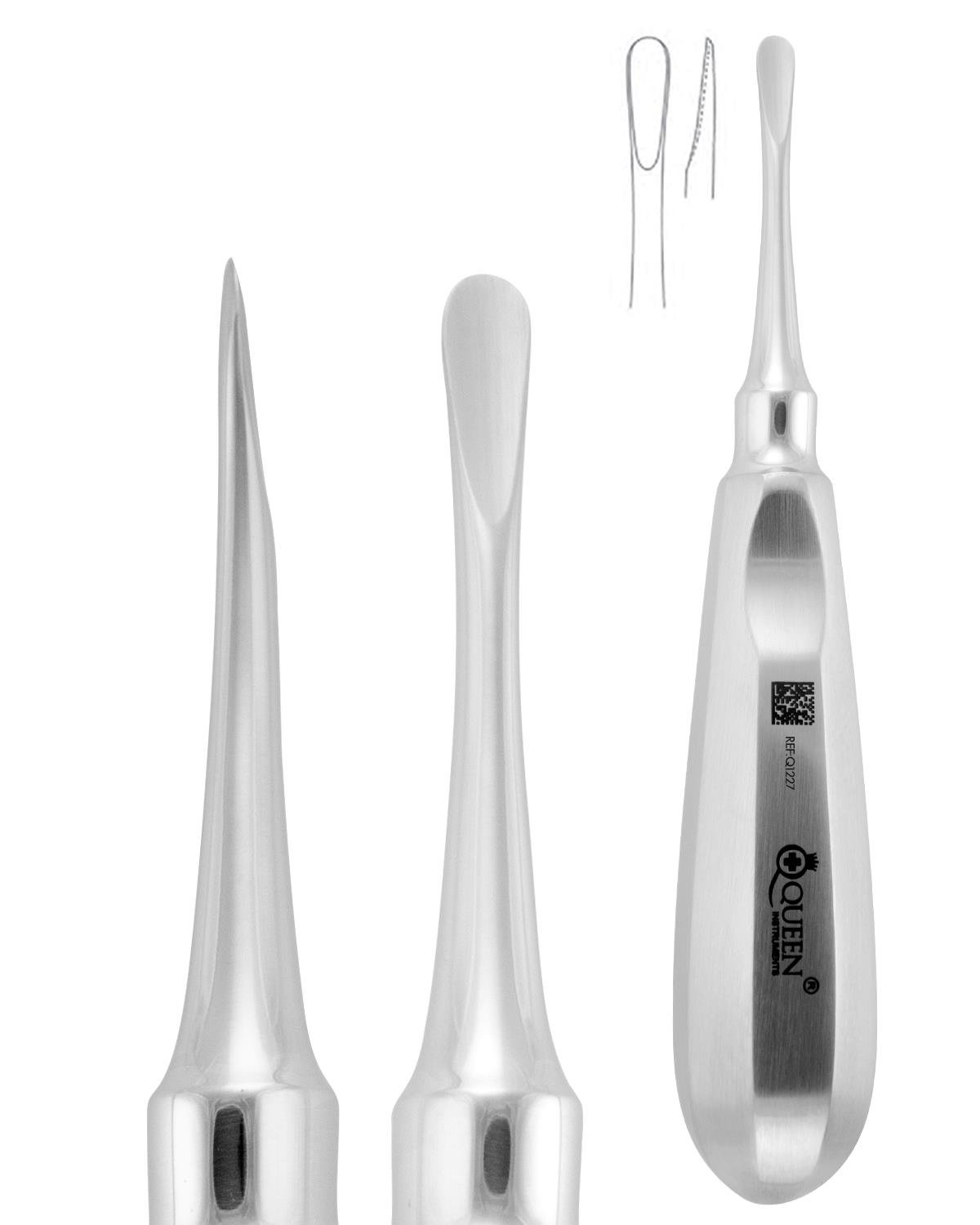 Düz Lüxatör Elevatör Lüxatör 5mm 12,5cm