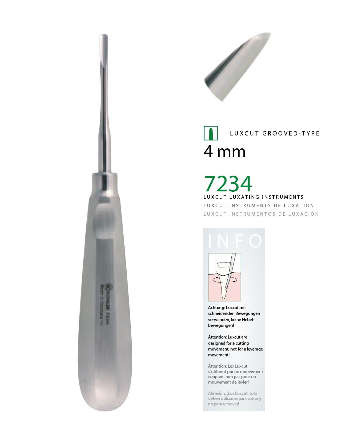 Düz Lüxatör Elevatör LUXCUT 4mm
