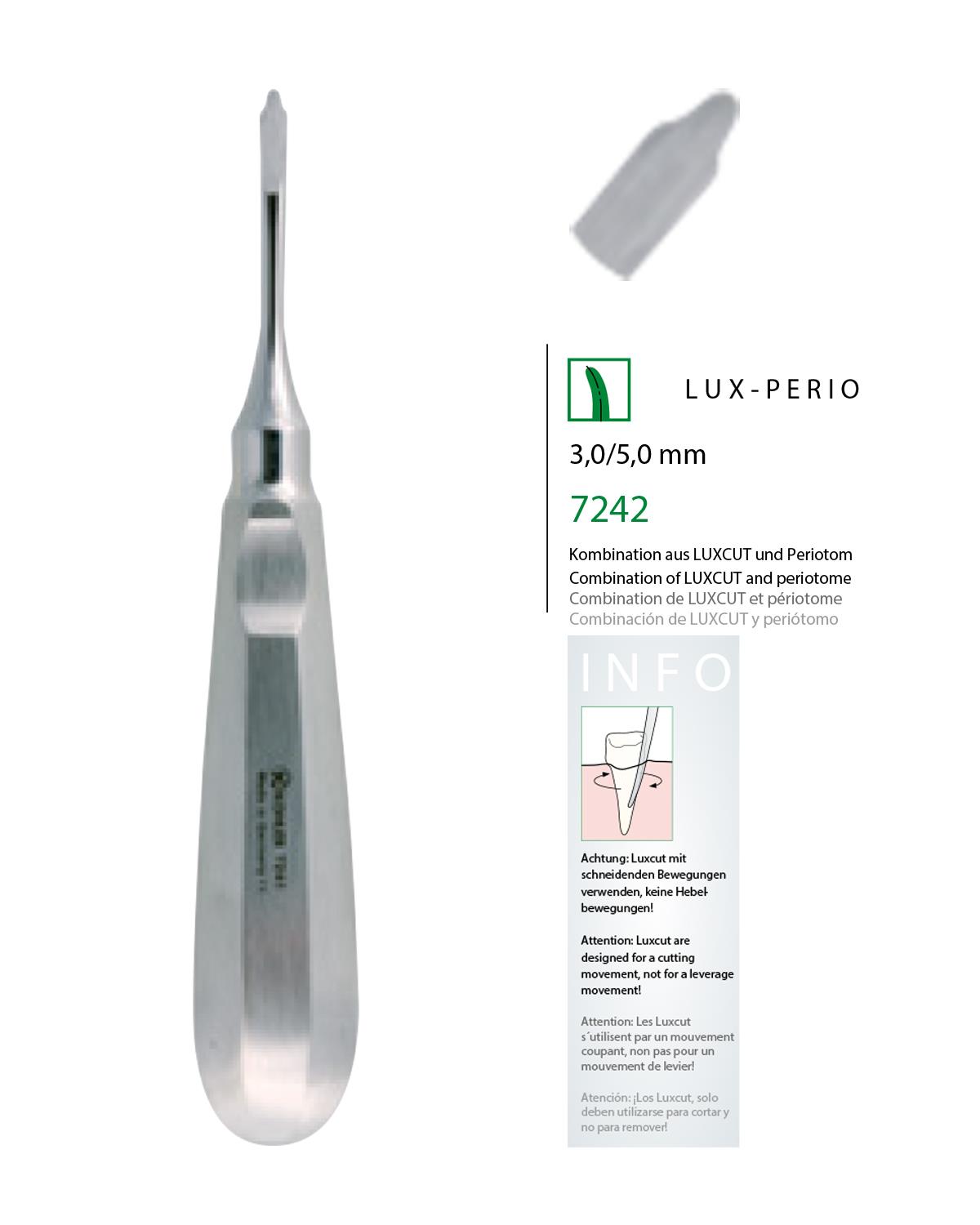 Düz Lüxatör Elevatör LUXCUT 5,0/3,0 mm