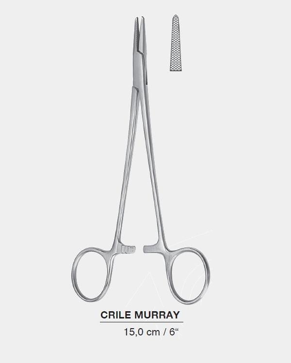 Düz Makas Portegü Crile-Murray 15cm