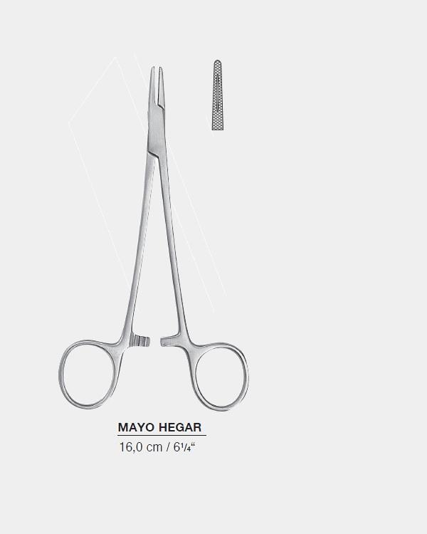 Düz Makas Portegü Mayo-Hegar 16cm